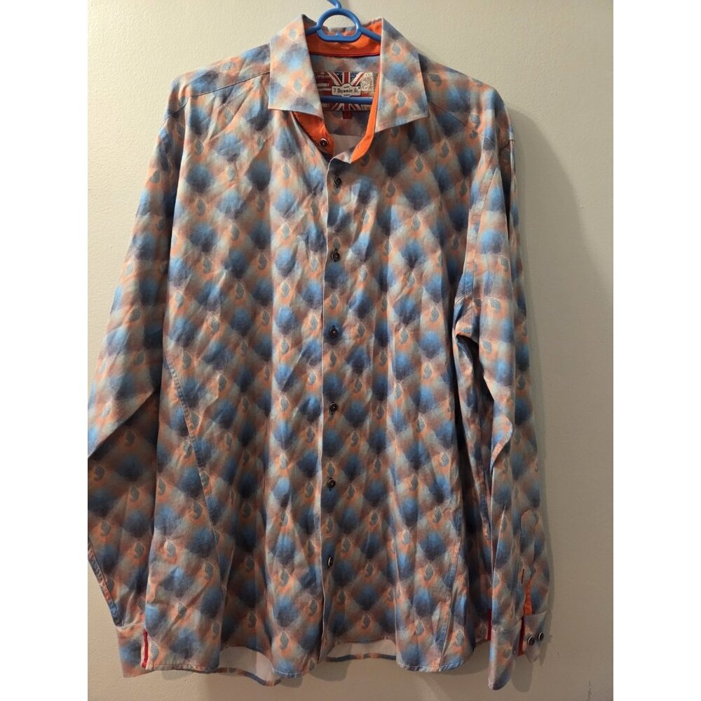 7 Downie St. Men Shirt Size 7 Long Sleeves Pre-Owned